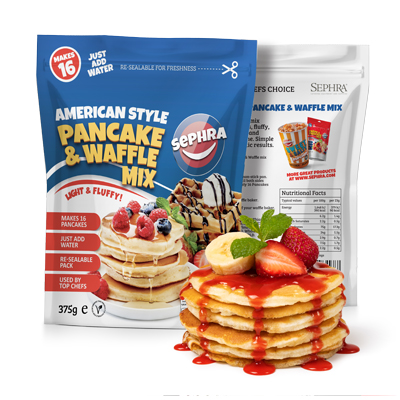 Sephra American Style Pancake & Waffle Mix - 375g