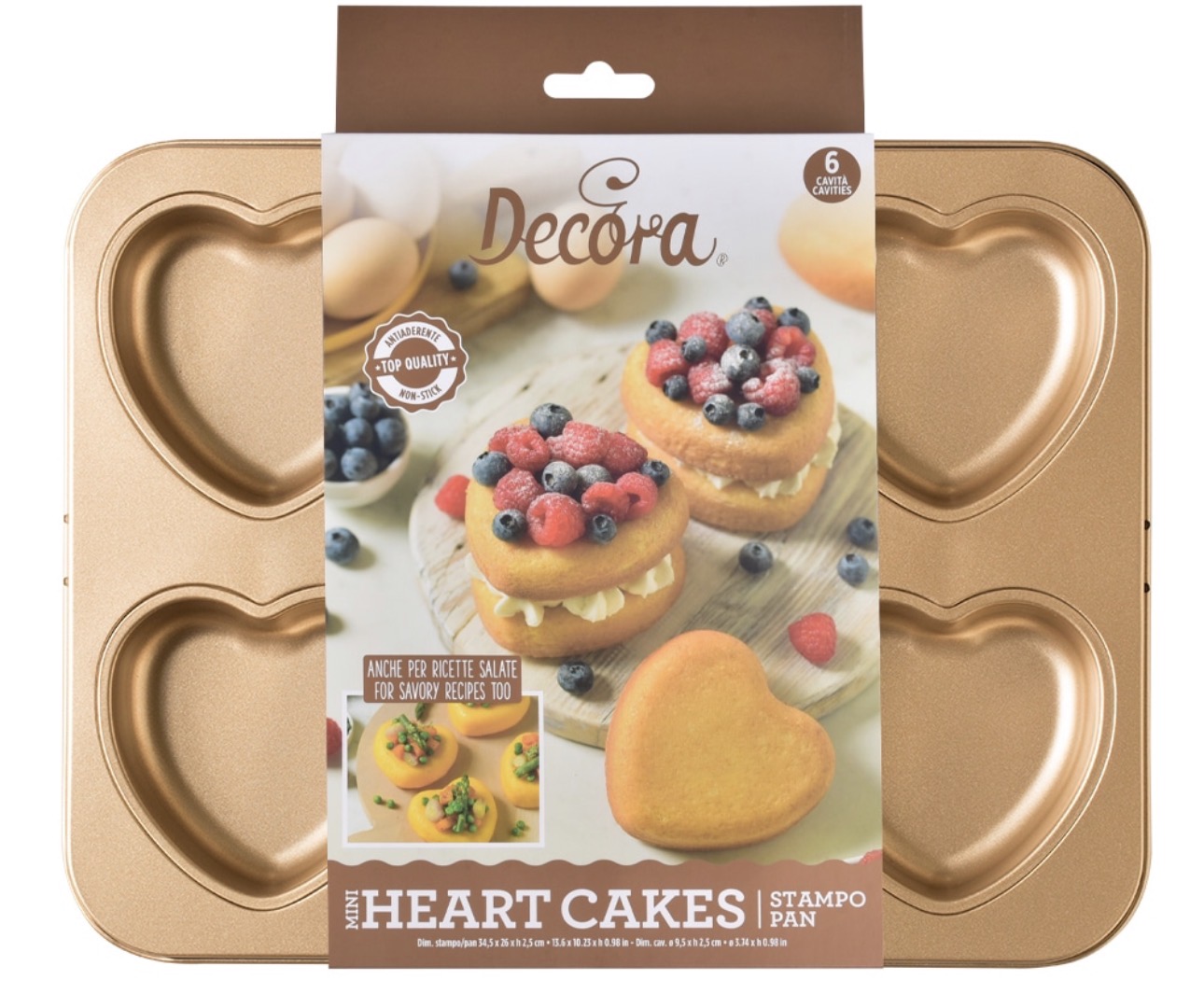 Heart Cake Gold Line - 0070110