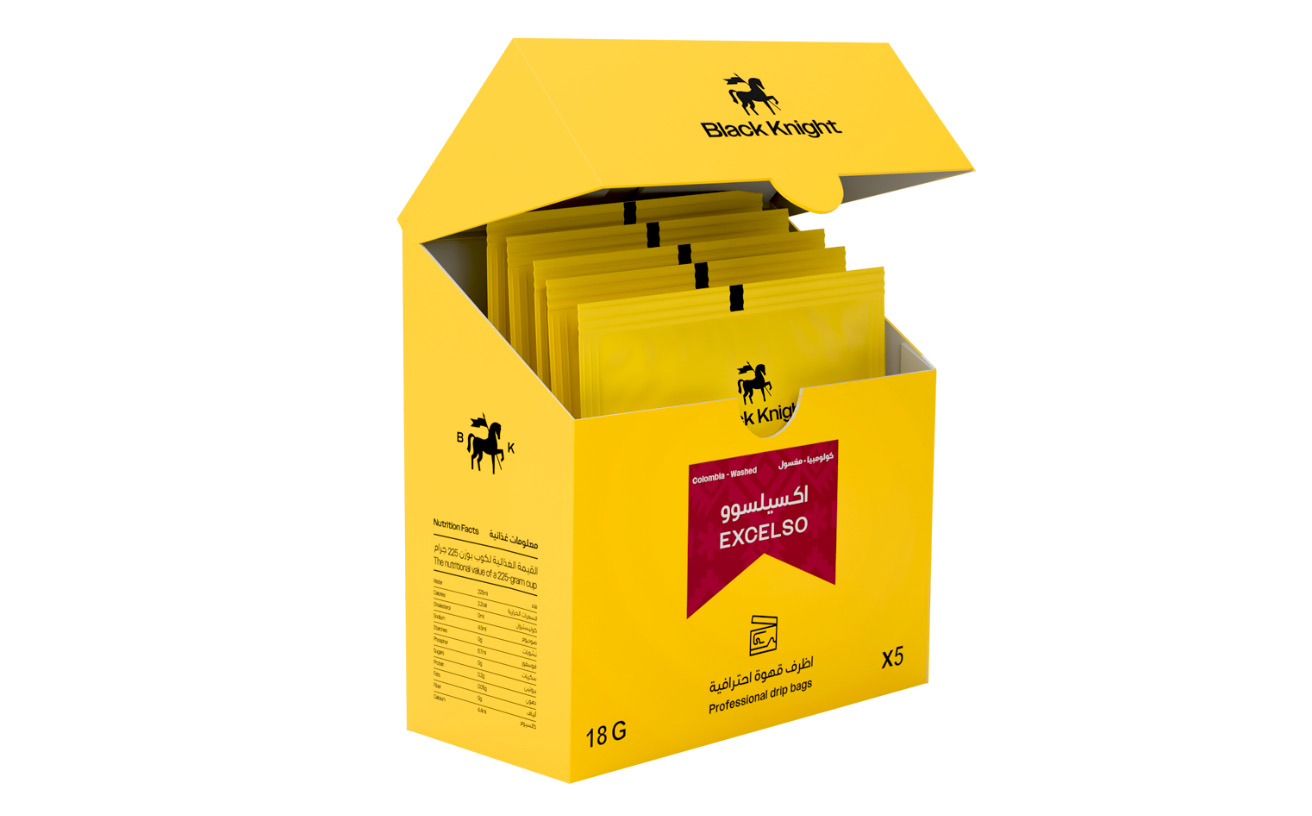 BLACK KNIGHT EXCELSO PROFESSIONAL DRIP BAGS X5