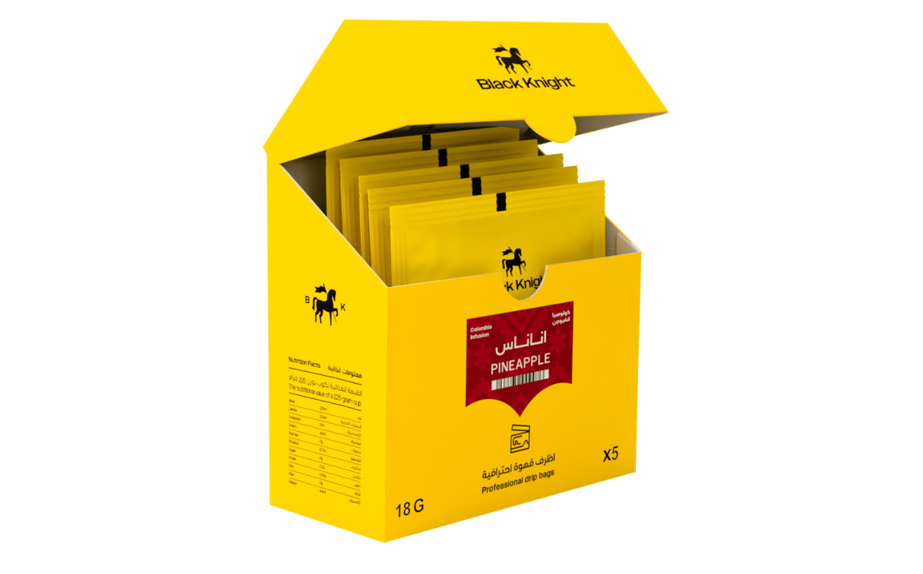 BLACK KNIGHT PINEAPPLE PROFESSIONAL DRIP BAGS X5